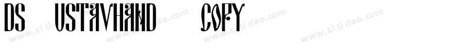 DS UstavHand (COPY 1)字体转换